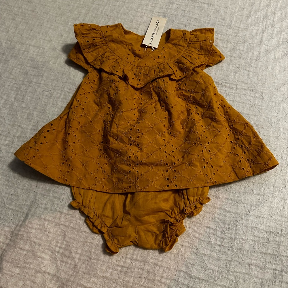 MUSTARD YELLOW JANIE AND JACK SET